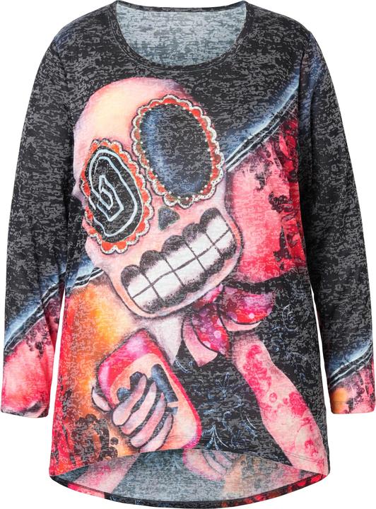 Produktbild Angel of Style T-Shirt, A-Linie, Totenkopf-Print, Langarm (44)