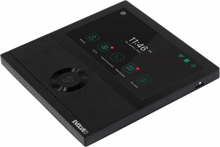 Produktbild Evolveo DoorPhone AHD7, Sada domácího WiFi videotelefonu s ovládáním brány nebo dveří černý monitor (Kabellos)