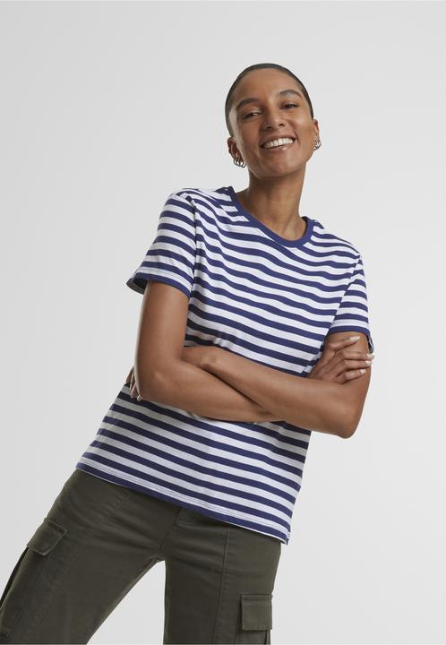 Produktbild Urban Classics Ladies Regular Striped Tee - 142653 (M)
