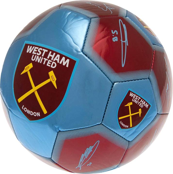 Produktbild West Ham United FC Fussball mit Unterschriften (1)