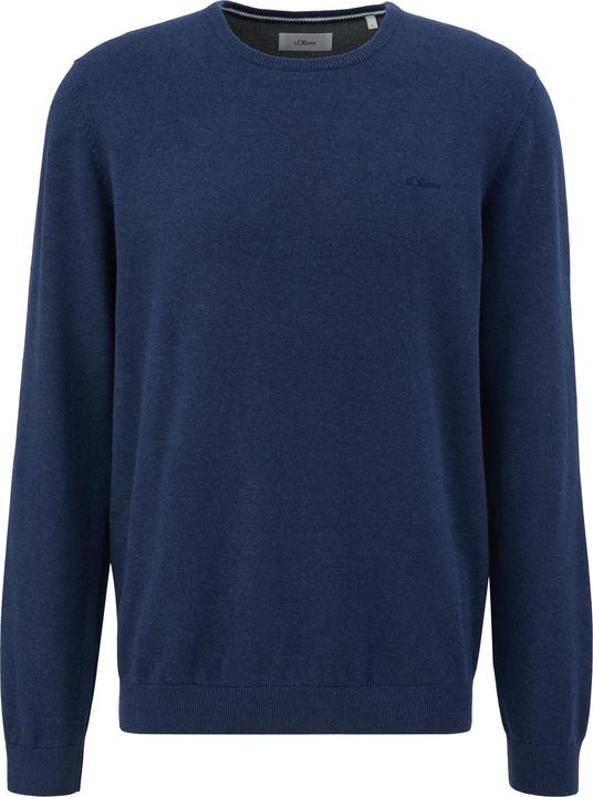 Produktbild s.Oliver Strickpullover Strickpullover mit Logo (S)