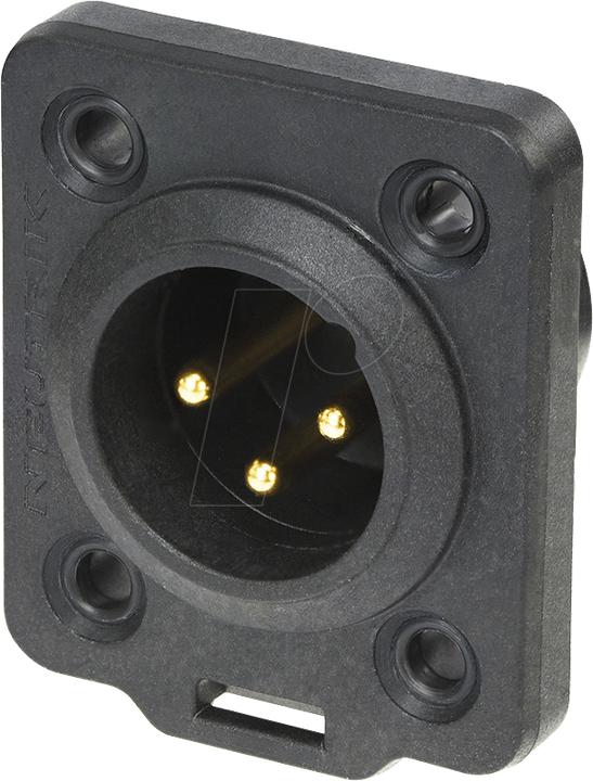 Actual product image Neutrik NC3MDX-TOP 3-pole panel jack