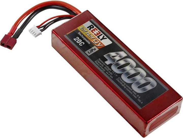 Reely Modellbau-Akkupack (LiPo) 11.1V 4000 mAh Zellen-Zahl: 3 20 C Hardcase T-Stecksystem (11.10 V, 4000 mAh)