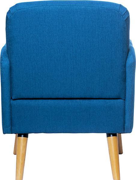 Image du produit Paperflow Fauteuil BROOKS, pieds en bois massif, bleu.