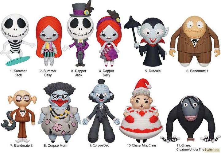 Image du produit Monogram DISNEY - NBC Series 7 - 3D Foam Bag Clip (Présentation 24 Pcs)