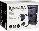 Produktbild Kinvara Kunststoff-Greengrocer 2 Höhen anthrazit Räder