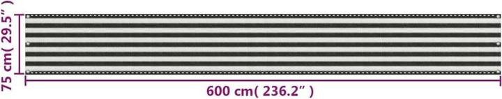 Produktbild vidaXL Sonnenschirm (600 cm)