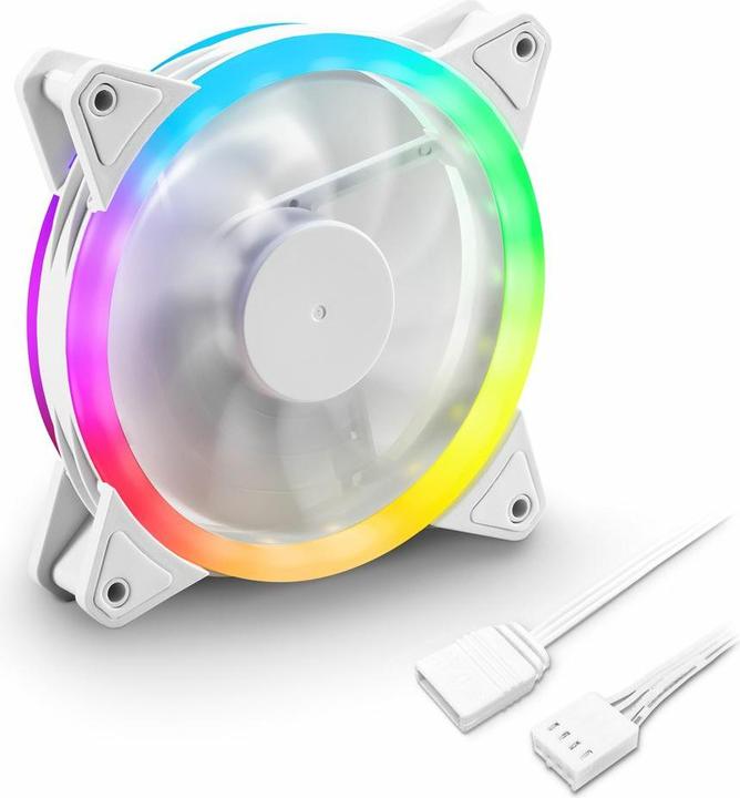 Sharkoon SHARK Blades PWM RGB Fan White (120 mm, 1 x)