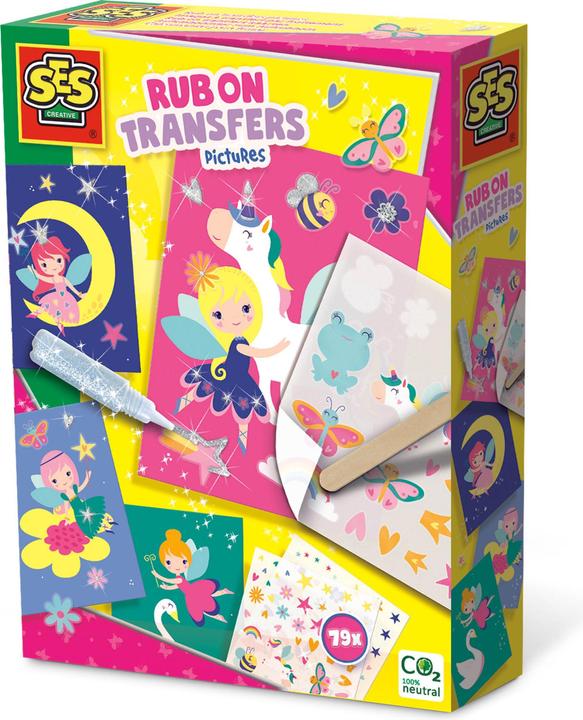 Actual product image Ses Creative sticky pictures to rub on