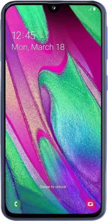Actual product image Samsung Galaxy A40 (64 GB, Blue, 5.90", Dual SIM + SD, 4G)