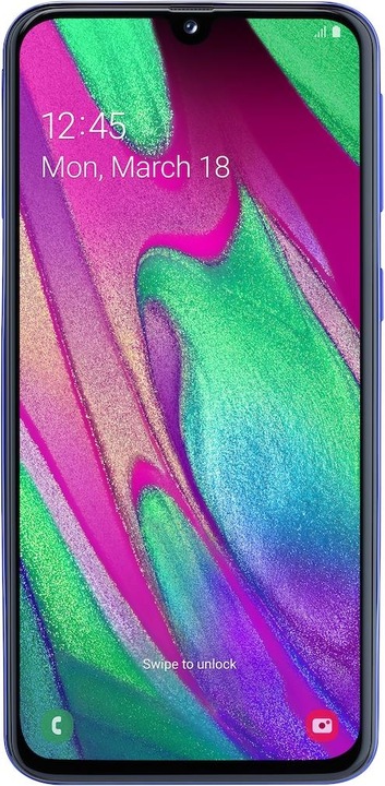 Actual product image Samsung Galaxy A40 (64 GB, Blue, 5.90", Dual SIM + SD, 16 Mpx, 4G)