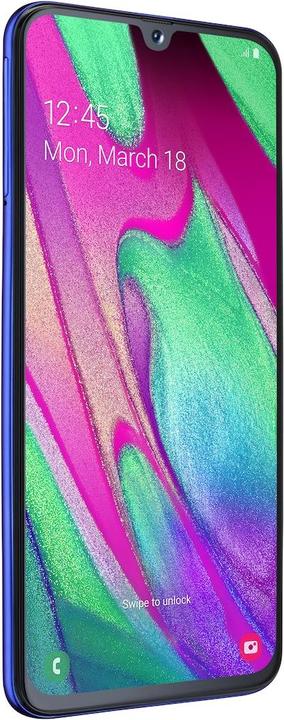 Actual product image Samsung Galaxy A40 (64 GB, Blue, 5.90", Dual SIM + SD, 4G)