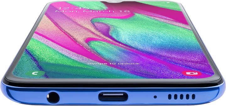 Produktbild Samsung Galaxy A40 (64 GB, Blue, 5.90", Dual SIM + SD, 16 Mpx, 4G)