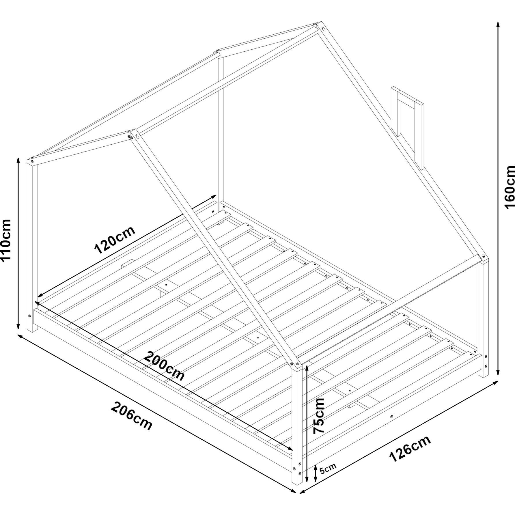 Thumbnail - En.Casa, Kinderbett, Siuntio (120 x 200 cm)