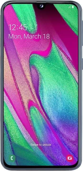 Produktbild Samsung Galaxy A40 (64 GB, Black, 5.90", Dual SIM + SD, 16 Mpx, 4G)
