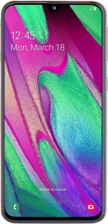 Produktbild Samsung Galaxy A40 (64 GB, Coral, 5.90", Dual SIM, 4G)