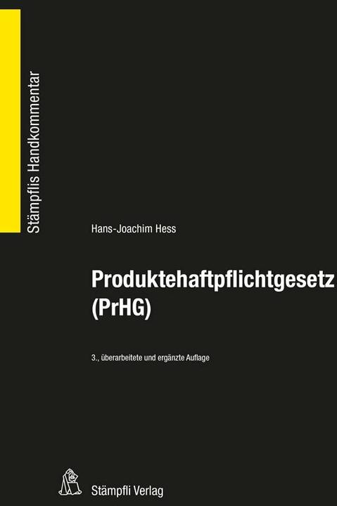 Actual product image Produktehaftpflichtgesetz (PrHG) (German, Hans-Joachim Hess, 2016)