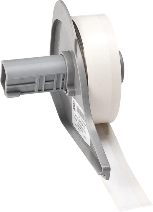 Brady M7C-500-483, Polyester, Weiss, glänzend, 12.70 mm x 15.24 m, extra stark haftend, Endlos (19.05 mm)
