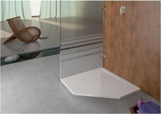 Immagine prodotto Hoesch Piatto doccia pentagonale MUNA ultraflat 900x900x30mm bianco