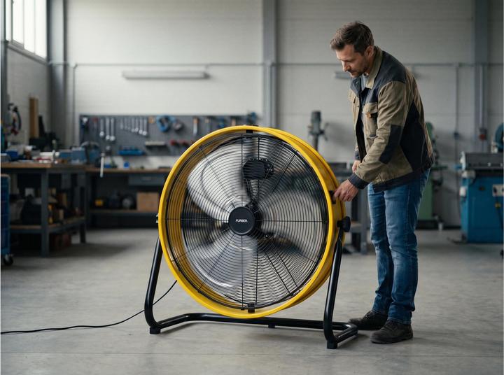 Produktbild Furber Bodenventilator Vayu-Fortis 20, Schwarz/Gelb