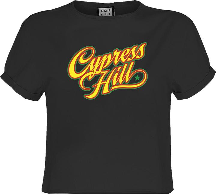 Actual product image Amplified Womens/Ladies Script Cypress Hill Crop Top (L)