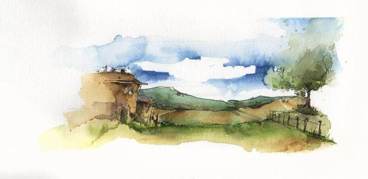 Actual product image Faber-Castell Watercolor marker Albrecht Dürer 5s Etiu, Plein Air (5x)