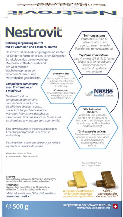 Produktbild Nestrovit Dunkle Schokolade N18 (50 Stück, 544 g)