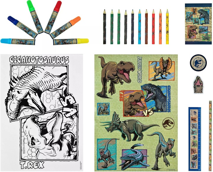 Immagine prodotto Undercover Set da colorare Jurassic World da 35 pezzi