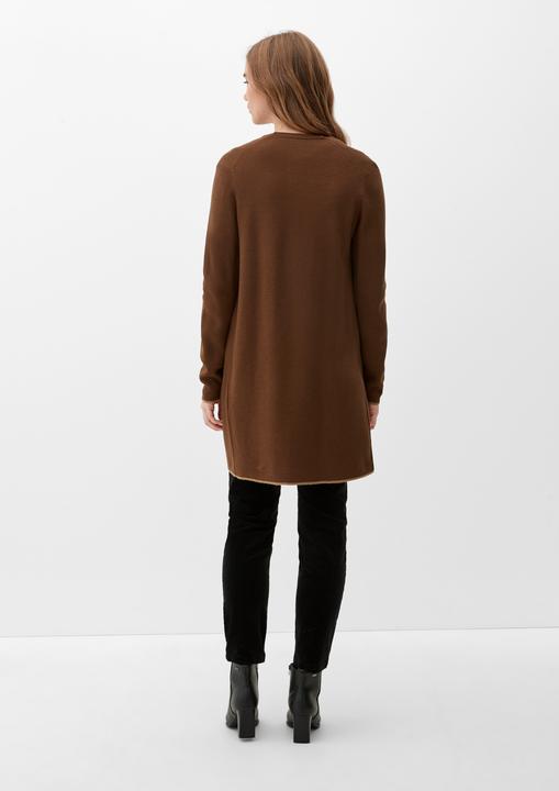Produktbild s.Oliver Strickjacke Langer Double Face-Cardigan (36)