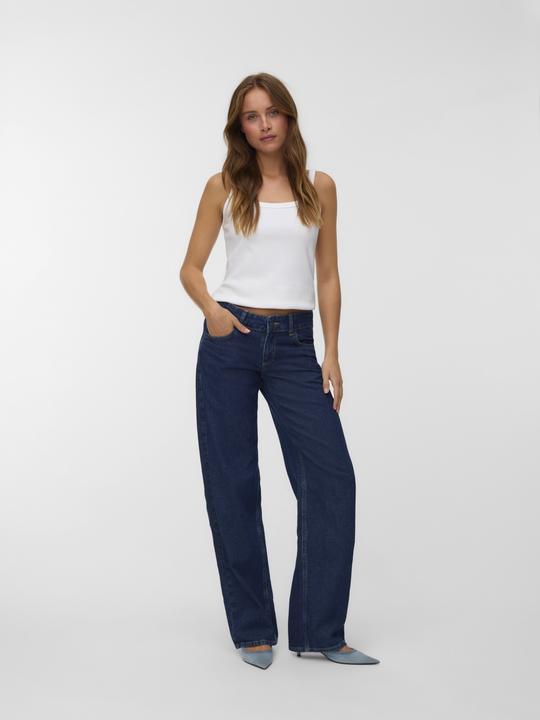 Actual product image Vero Moda SNRANCY Niedrige Taille Weiter Beinschnitt Jeans Weit geschnitten (W27/L30)