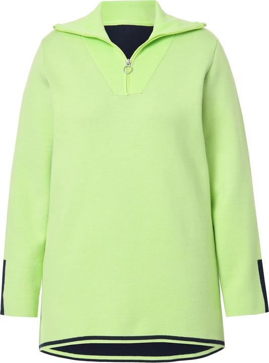 Actual product image Angel of Style Knitted sweater with double-faced knit and zip-up collar (56)