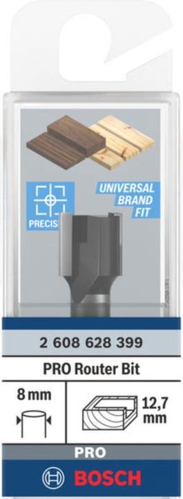 Produktbild Bosch Professional Zubehör Scharniernutfräser, 8 mm, D1 12,7 mm, L 12,7 mm, G 50,8 mm