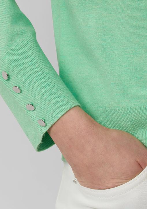 Produktbild s.Oliver Strickpullover Feinstrickpullover aus Viskosemix mit Zierknöpfen (46)