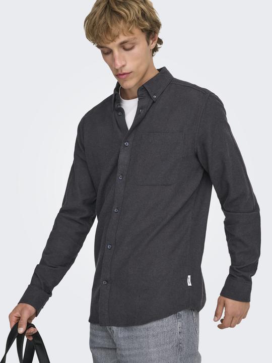 Actual product image Only & Sons Plain long sleeve shirt (S)