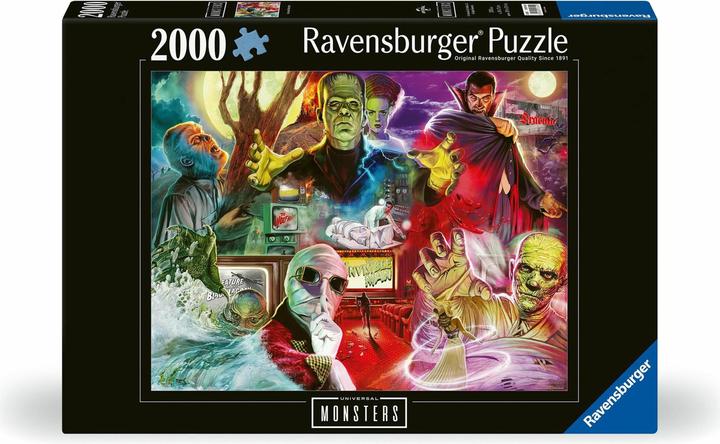 Ravensburger Adult puzzle 2000 Teile - Universal Multiproperty - Universal Monsters (2000 Teile)