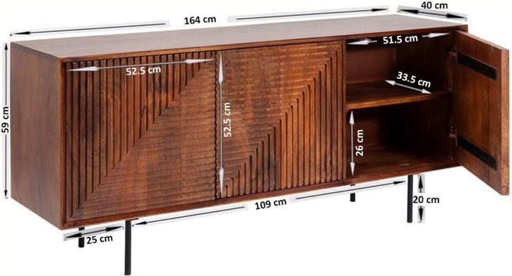 Produktbild Kare Design Sideboard Grooves (150 x 40 x 70 cm)