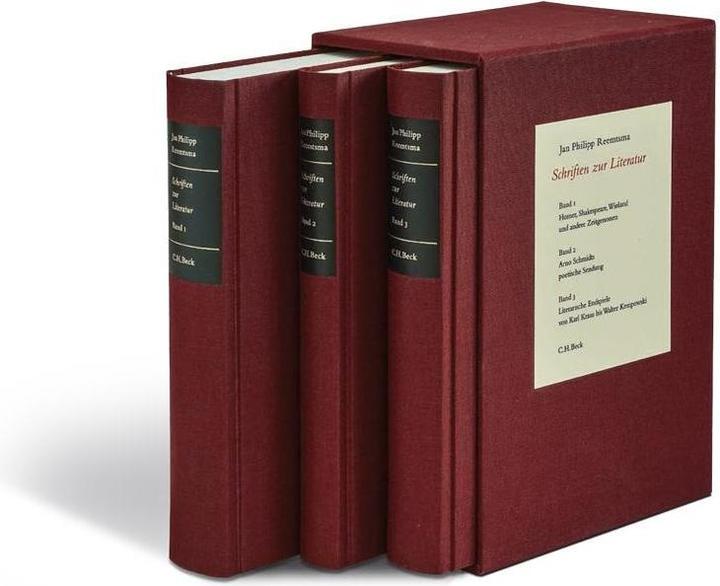 Produktbild Schriften zur Literatur Gesamtwerk (Deutsch, Jan Philipp Reemtsma, 2015)