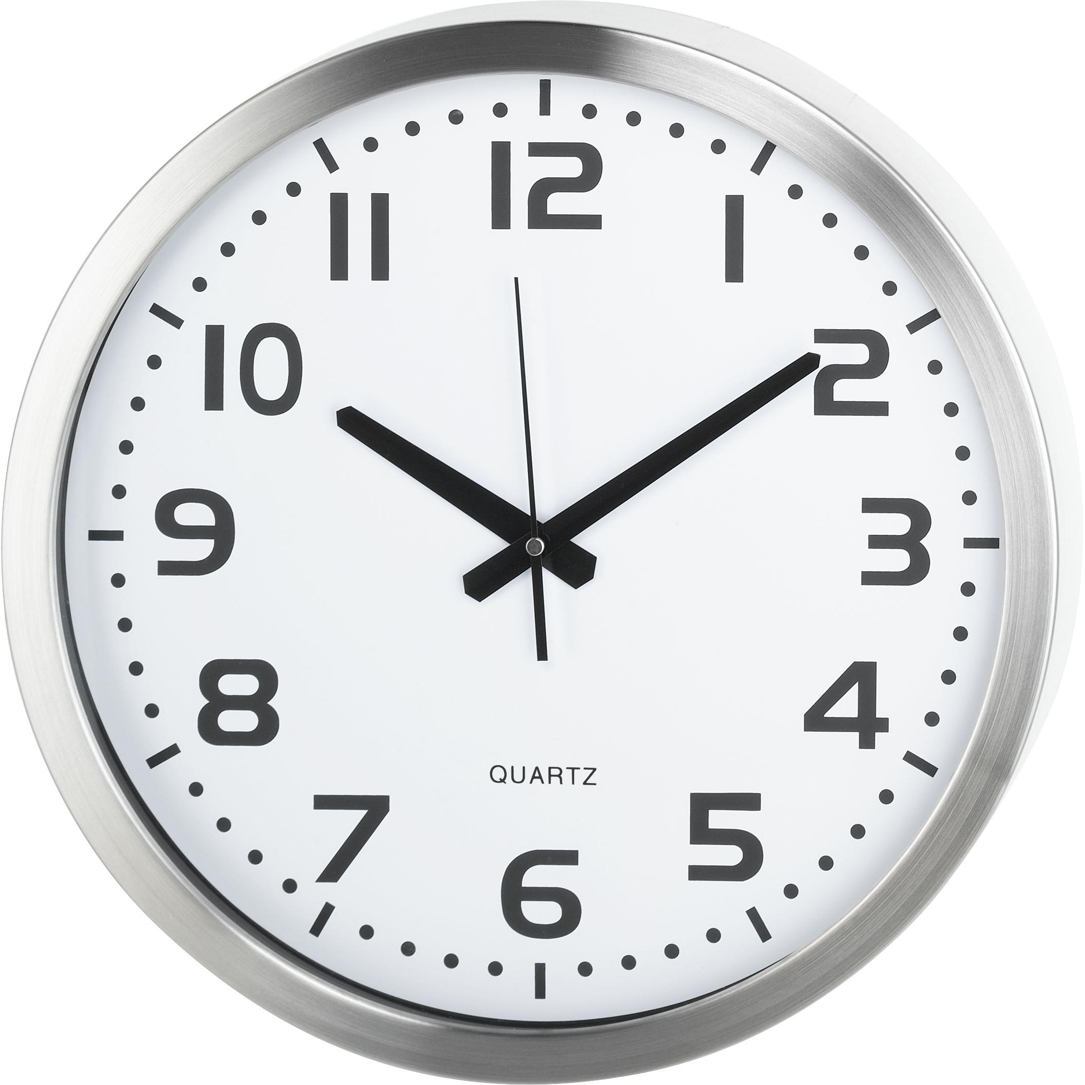 2x 0, Wanduhr, Quarz- oder Funkwanduhr (40 cm)