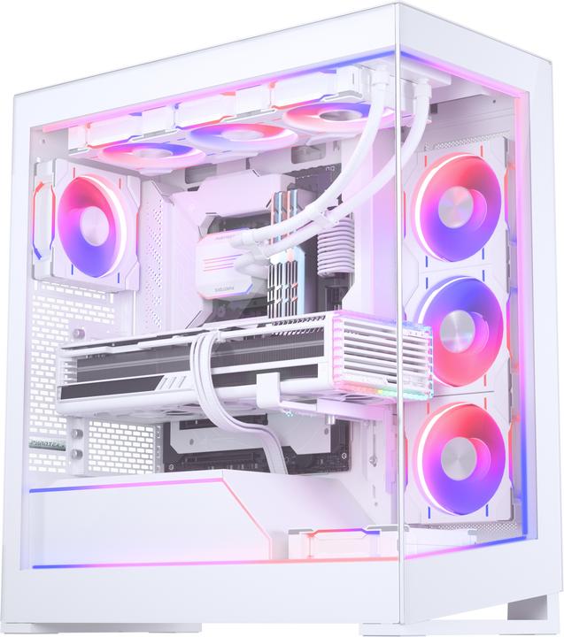 Actual product image Phanteks NV5 Premium DRGB Kit + Power Hub, 3x for external frame, 1x mainboard cable cover - white (RGB)