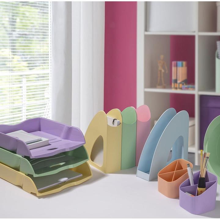 Actual product image Han Magazine file Re-LOOP pastel orange (A4, C4)