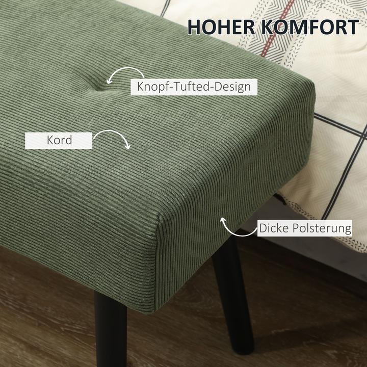 Image du produit Homcom Sitzbank Polyester, Stahl Grün (36 cm)