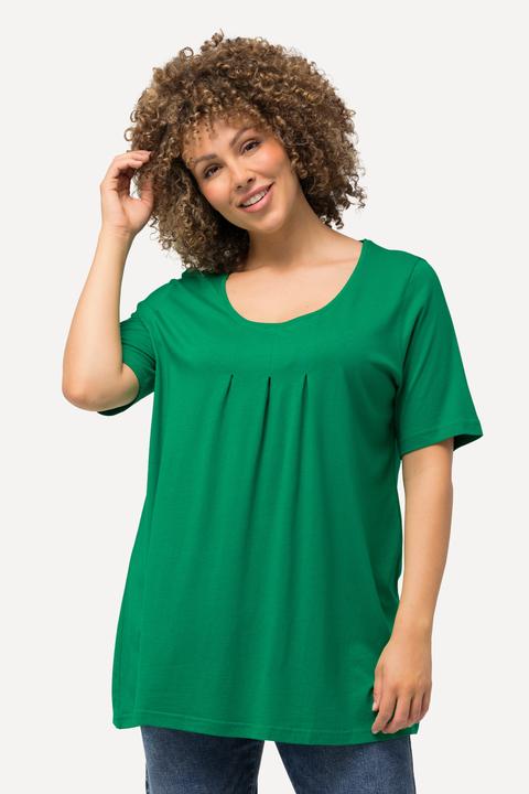 Actual product image Ulla Popken Essential Front Pleat Tee (54)