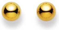 Immagine prodotto Natsumi Schmuck Orecchini con perno in oro giallo 18K/750 a sfera 5,0 mm (Oro giallo 750/18 K Oro giallo)