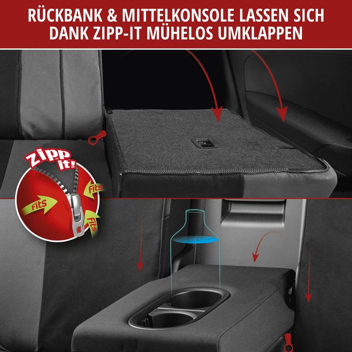 Produktbild Walser Autositzbezüge Pineto grau Komplett Set