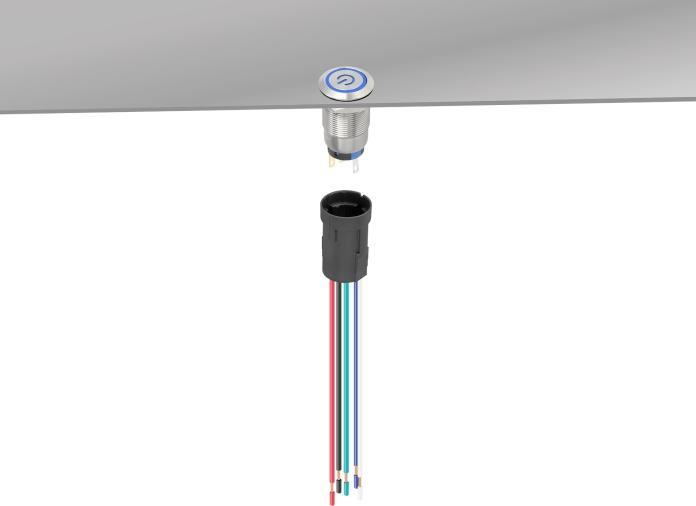 Produktbild Delock Fassung für 19 mm 5 Pin Taster oder Schalter