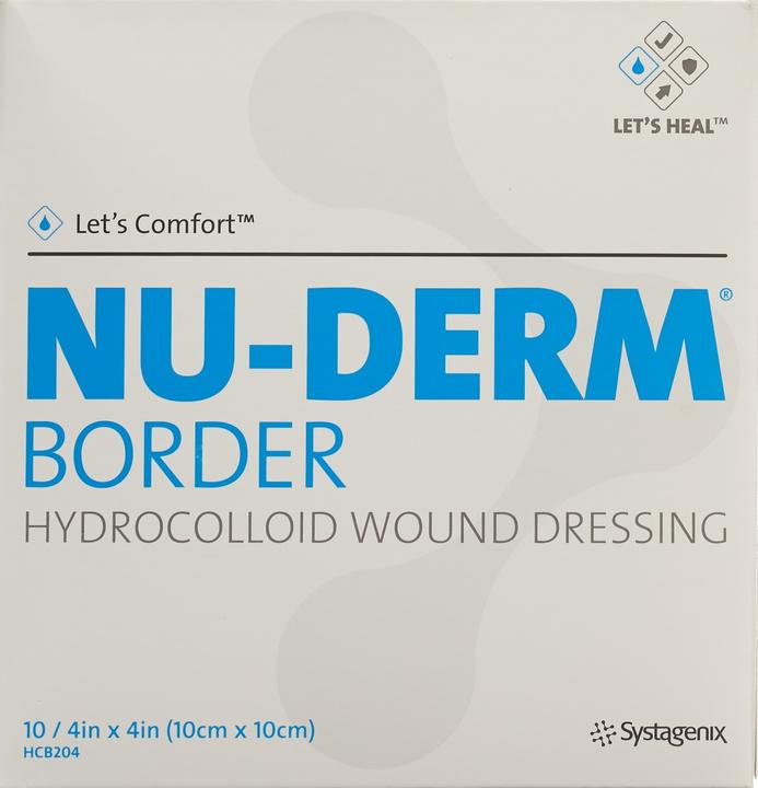 Actual product image Nu-Derm BORDER Hydrokolloidverband 10x10cm steril