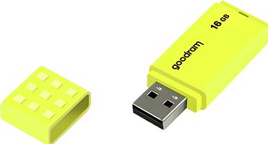 Produktbild Goodram UME2 - 16 GB - USB Typ-A - 2.0 - 20 MB/s - 9 g - Gelb (16 GB, USB-A)