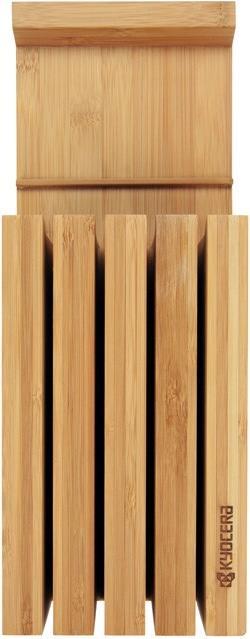 Actual product image Kyocera Bamboo knife block