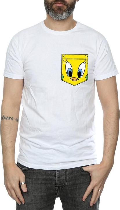 Image du produit Looney Tunes - T-shirt TWEETY PIE FACE FAUX POCKET - Homme (3XL)