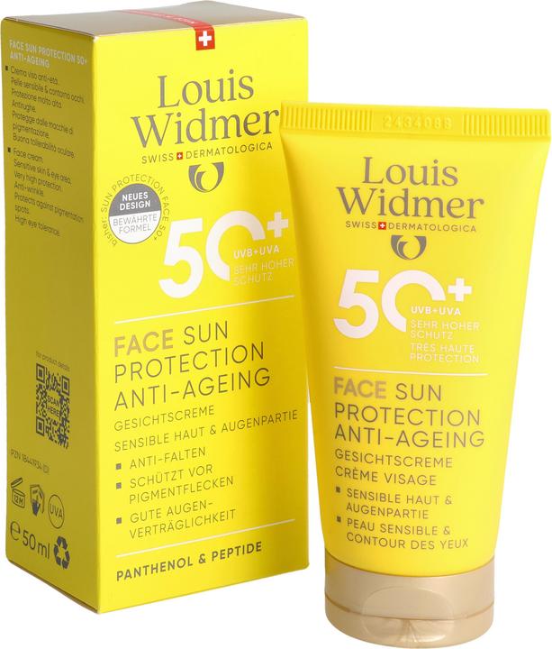Immagine prodotto Widmer Louis Face Sun Protection Anti-Aging LSF50+ parfumiert 50 ml (Crema solare viso, SPF 50+, 50 ml)